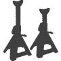 Auto Craft Blue Jack Stand