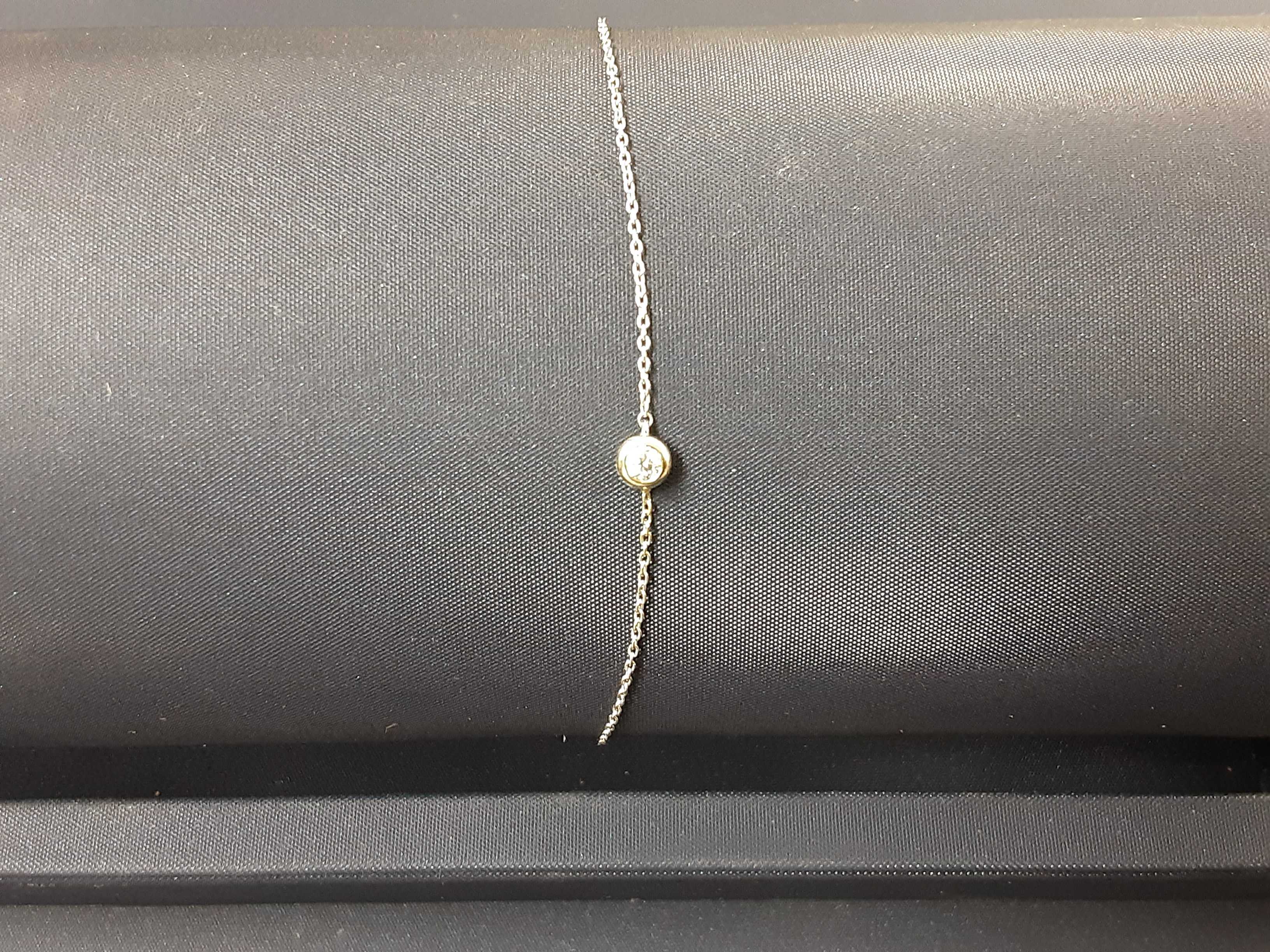 Cable Bracelet - White Gold 14k (.585) 0.9 grams 8 inch