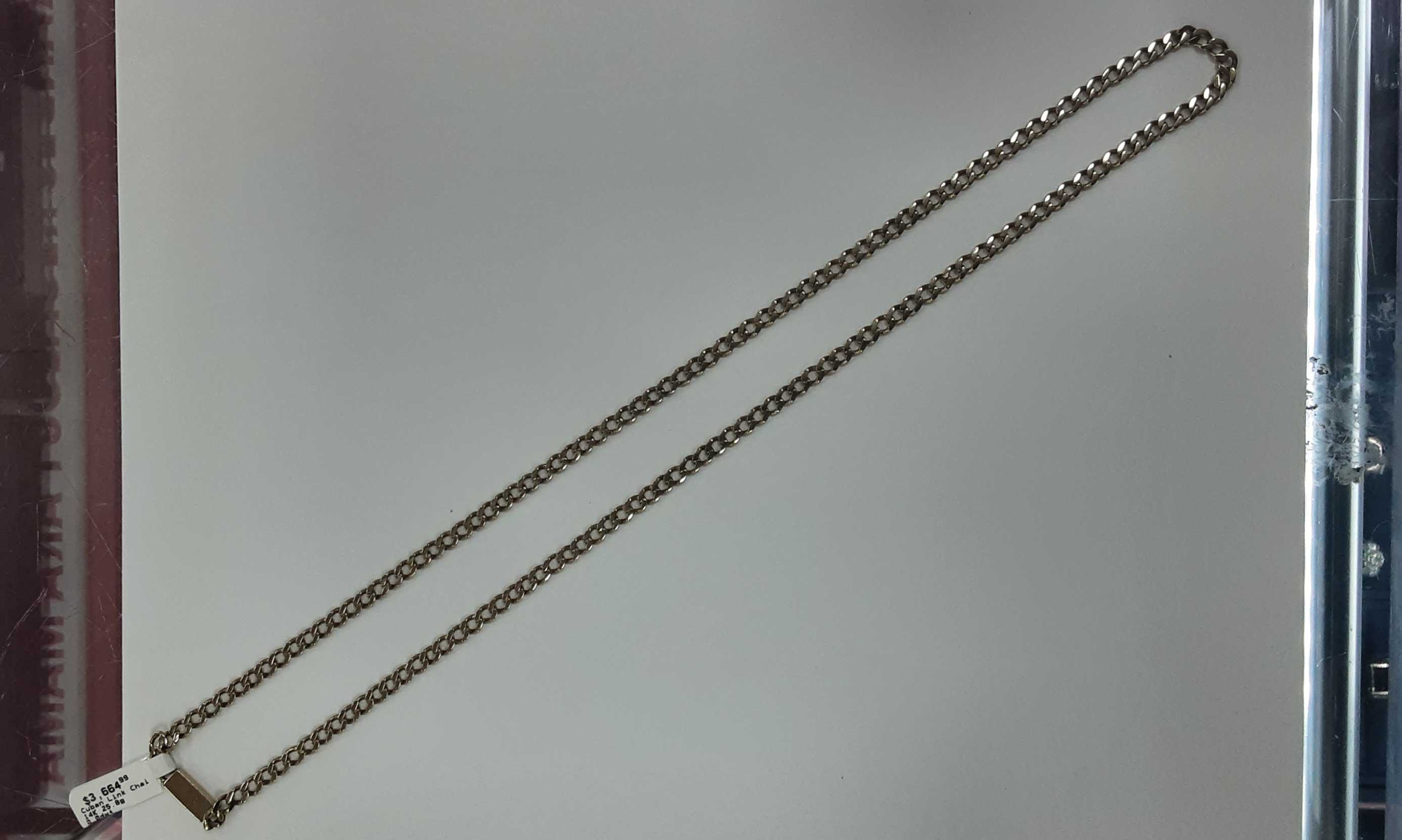 Cuban Link Chain - Yellow Gold 14k (.585) 25.8 grams 24 inch