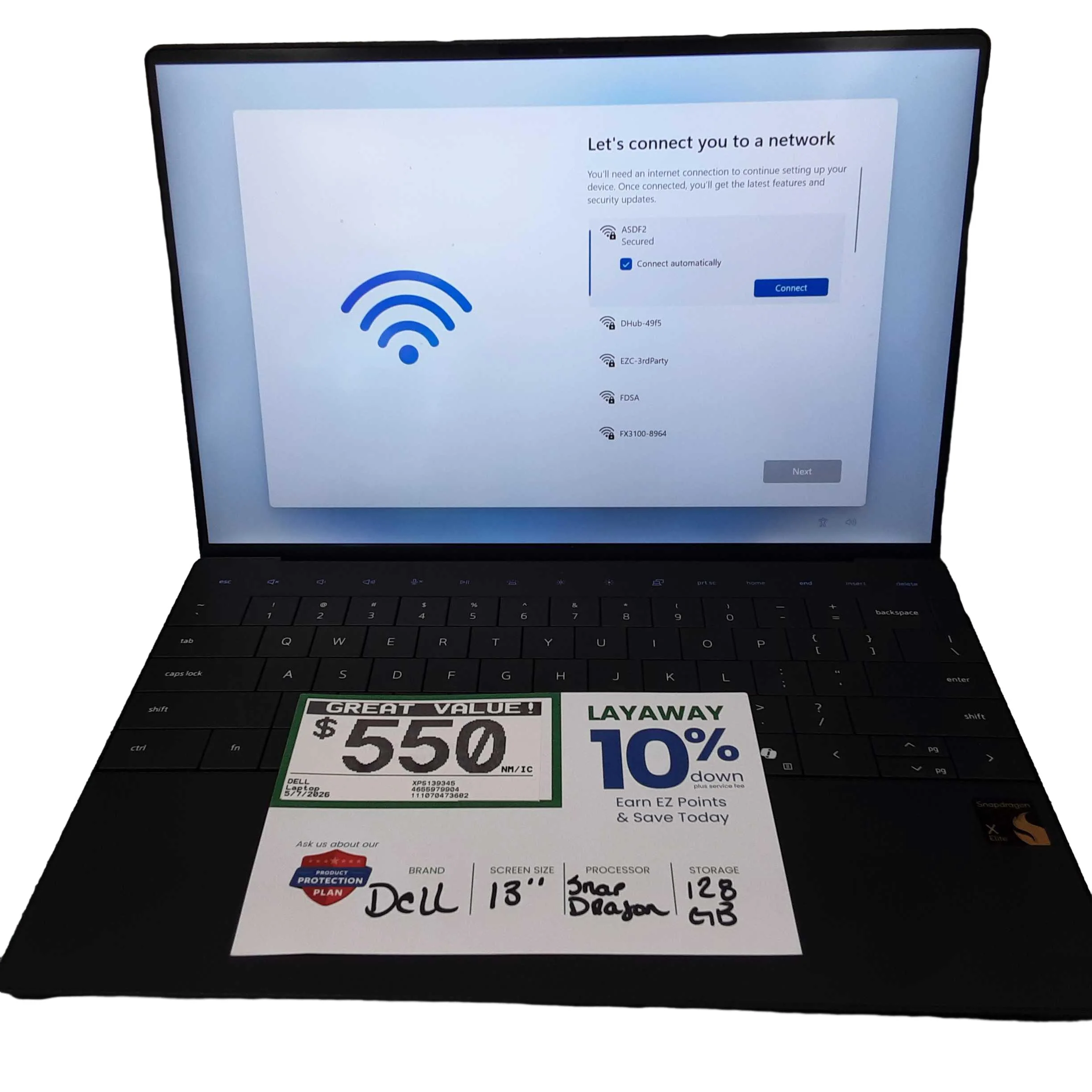 Dell Xps139345 Qualcomm Snapdragon 8 Gb 128 Gb Gray Laptop