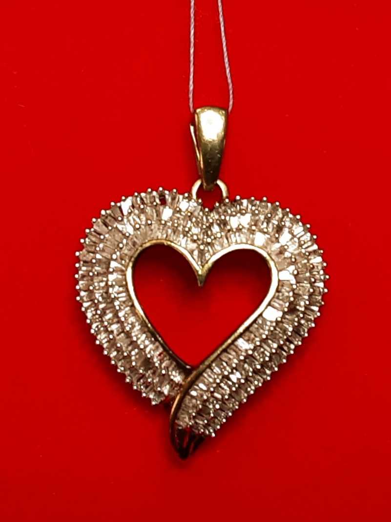 Diamond Pendant - Yellow Gold 14k (.585) 4.2 grams