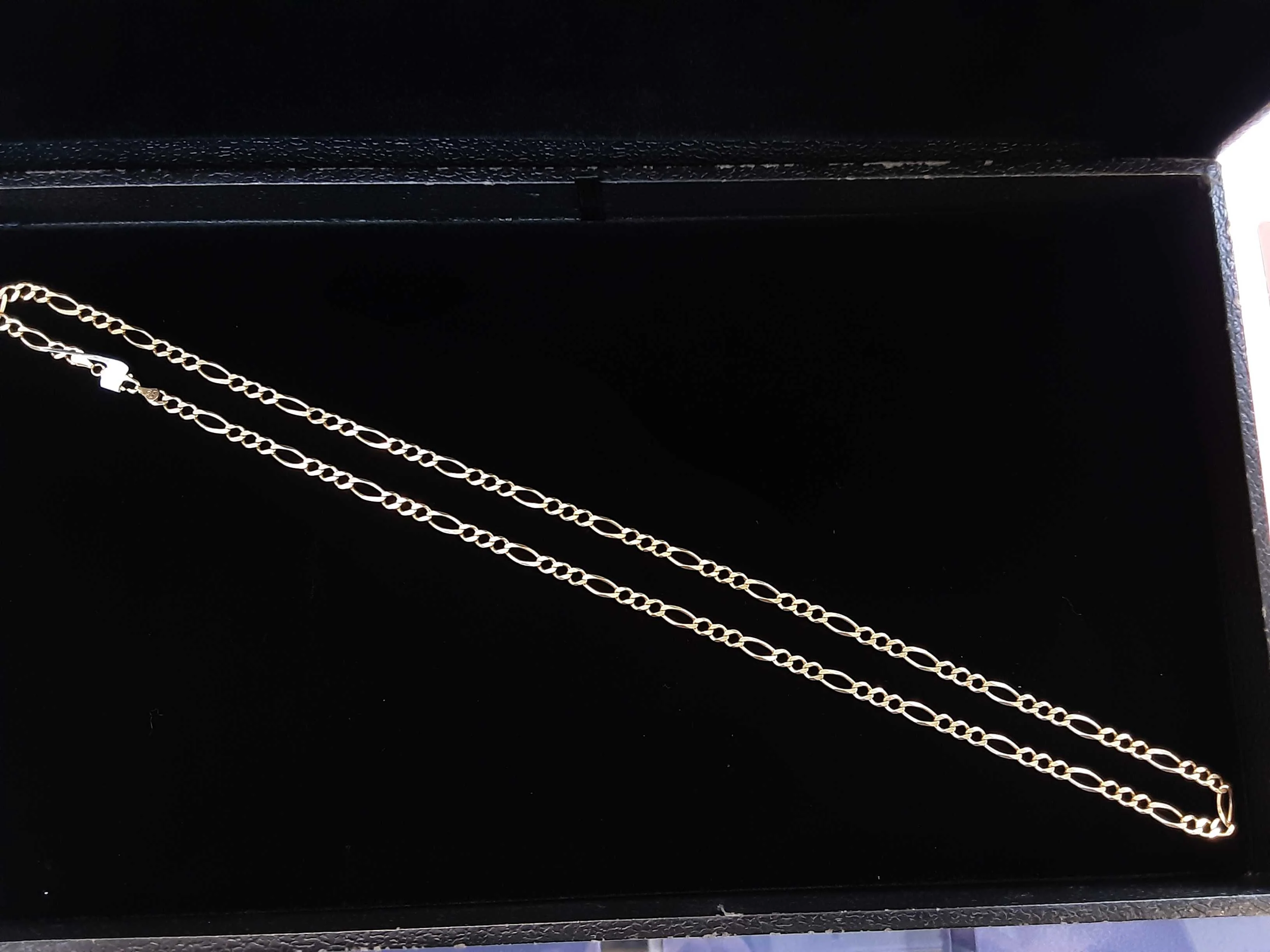 Figaro Chain - Yellow Gold 10k (.417) 24.2 grams 22 inch - Image 2