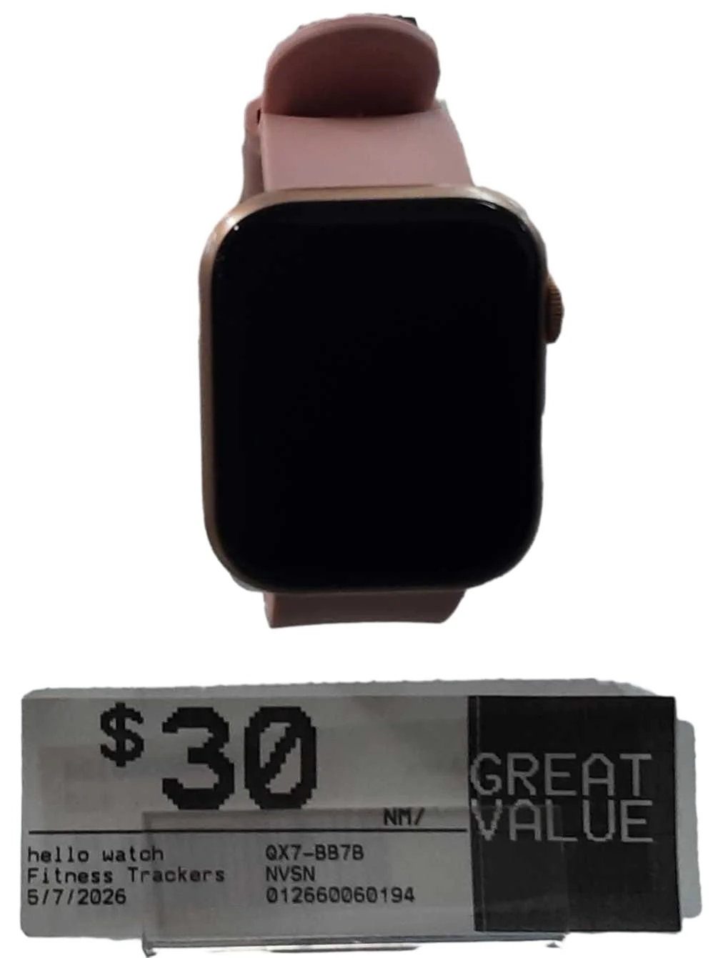 Hello Watch Qx7-bb7b Pink Fitness Tracker