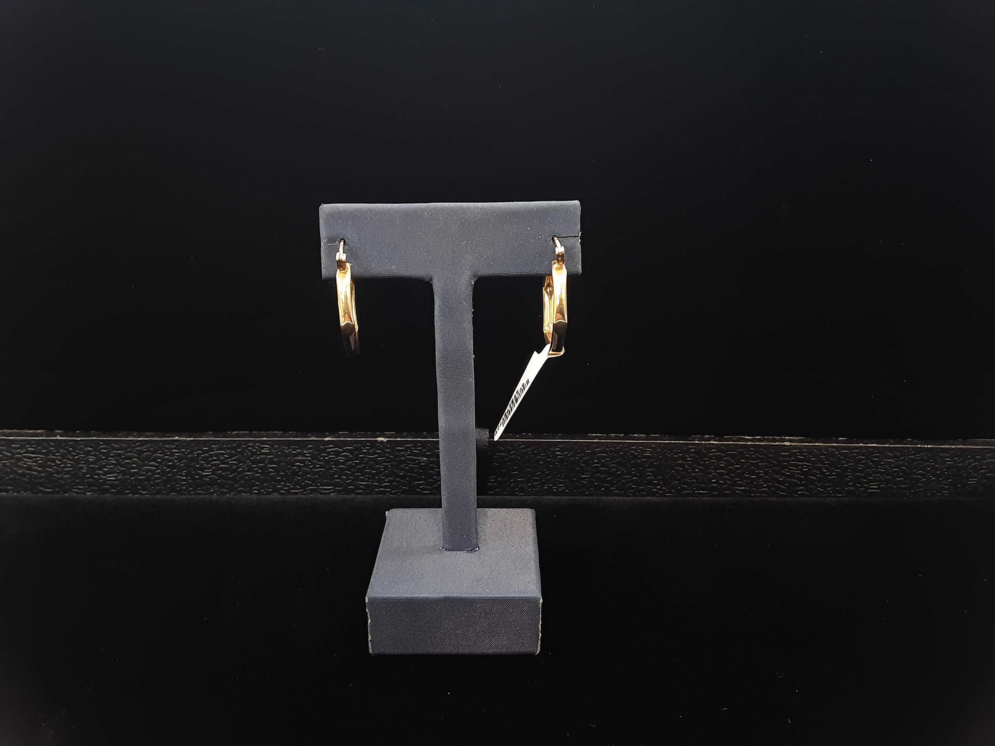 Hoop Earrings - Yellow Gold 10k (.417) 2.9 grams
