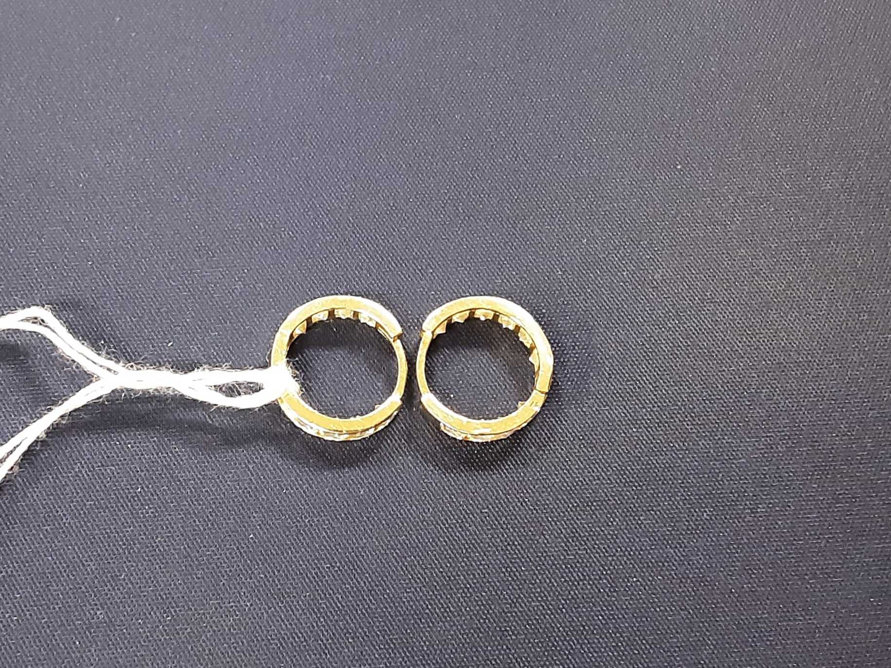 Hoop Earrings - Yellow Gold 14k (.585) 1.2 grams - Image 2