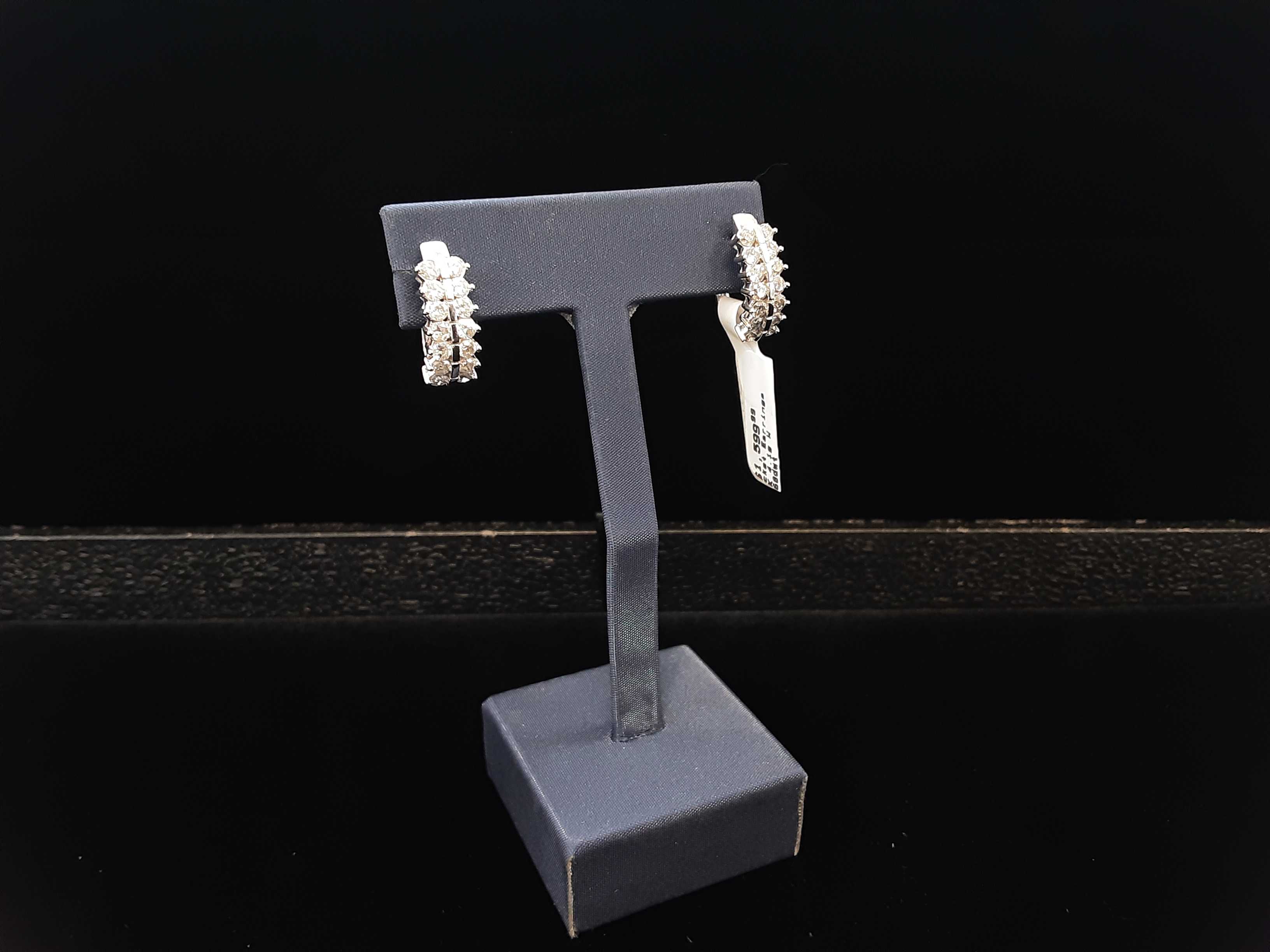 Jacket Earrings - White Gold 10k (.417) 4.1 grams