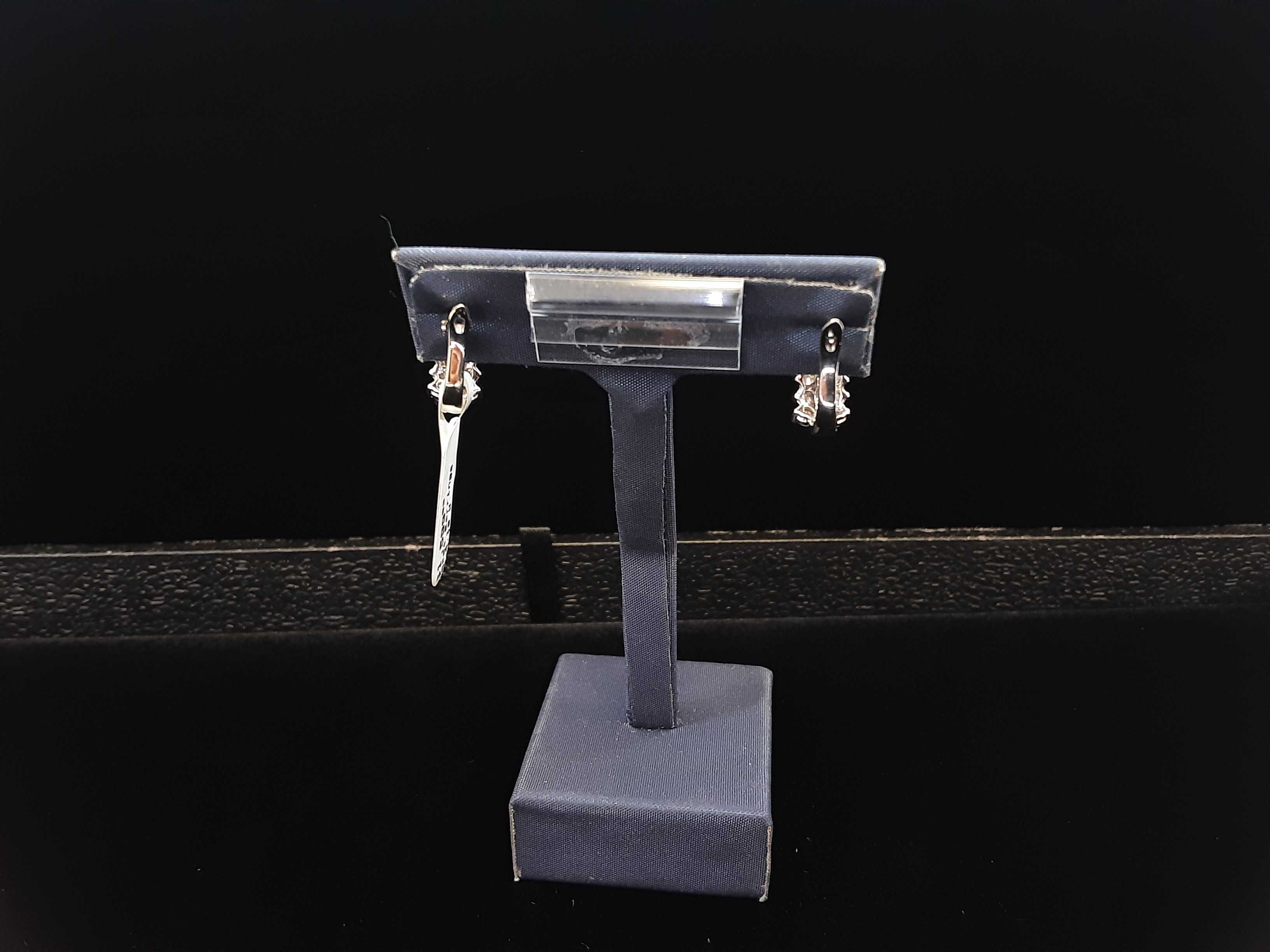 Jacket Earrings - White Gold 10k (.417) 4.1 grams - Image 2