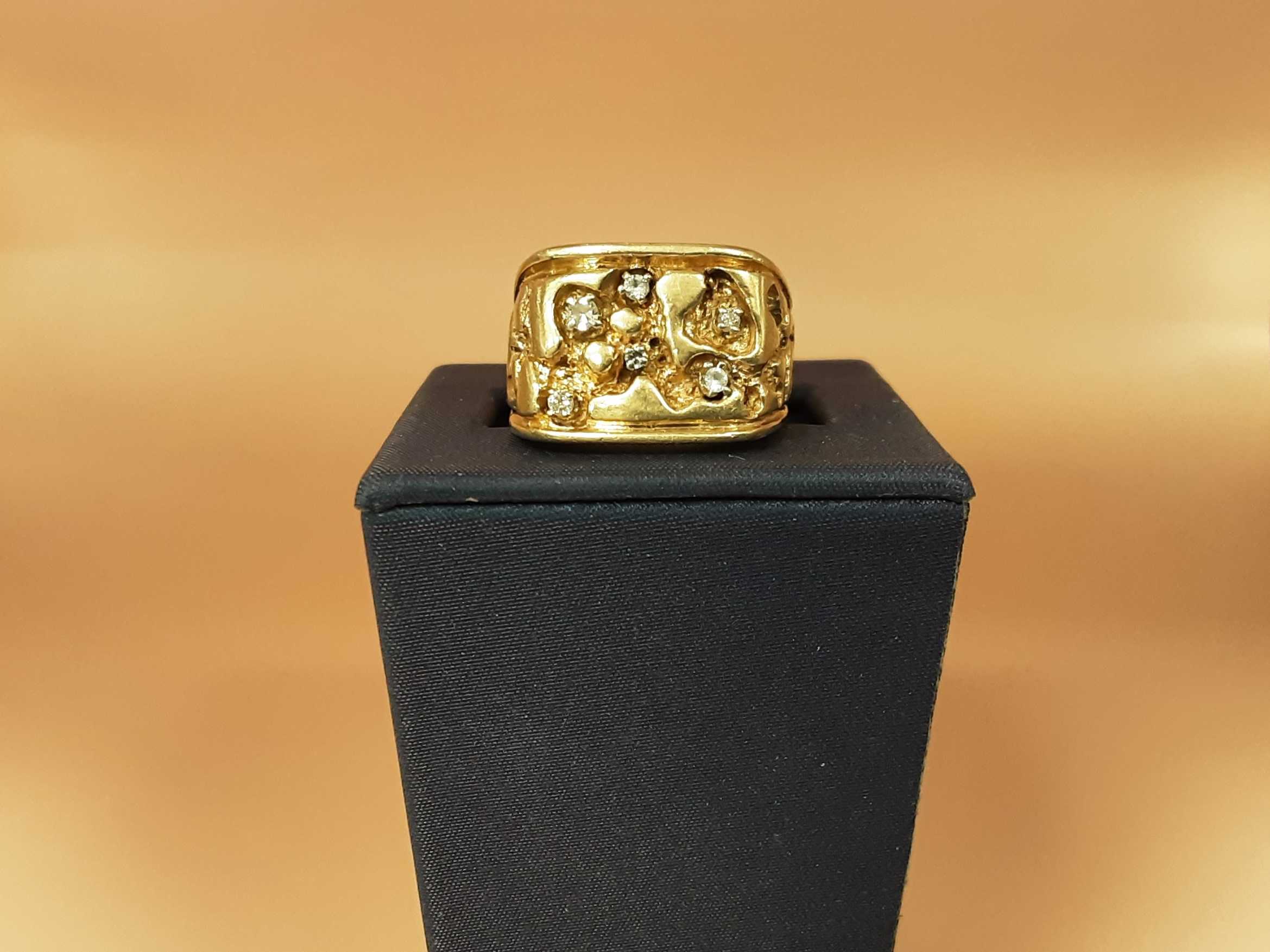 Men's Ring - Yellow Gold 10k (.417) 14.4 Grams Size 8 - Image 2