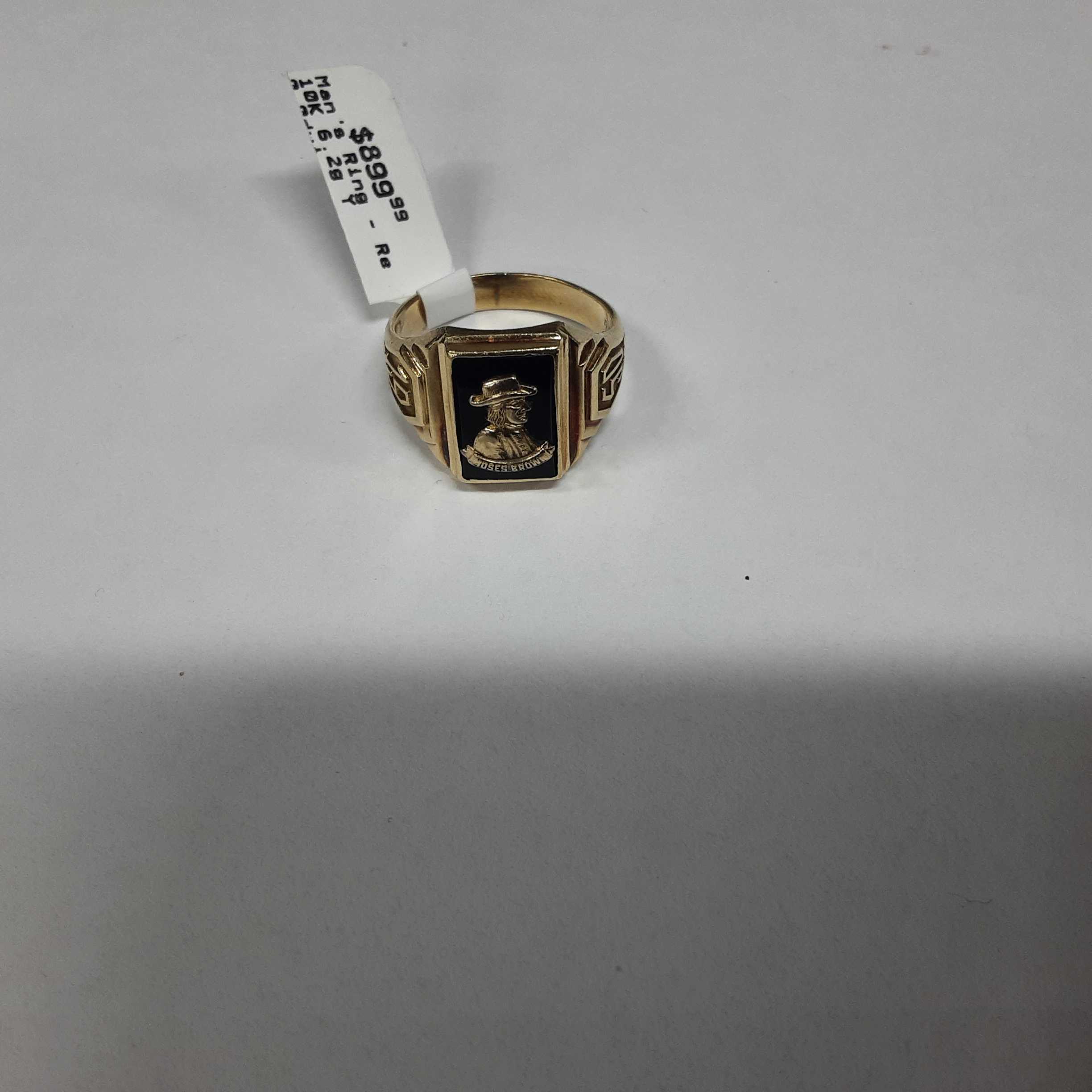 Men's Ring - Yellow Gold 10k (.417) 6.2 grams Size 8.5