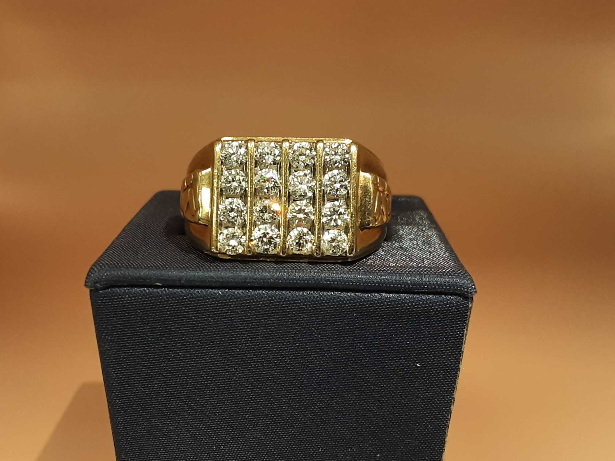 Men's Ring - Yellow Gold 10k (.417) 8.5 Grams Size 10 - Image 2