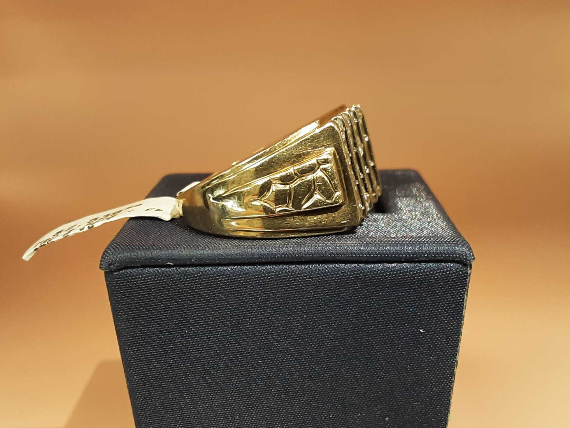 Men's Ring - Yellow Gold 10k (.417) 8.5 Grams Size 10 - Image 3