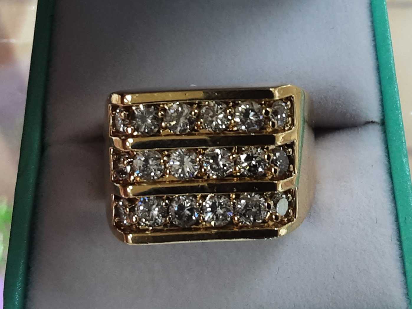 Men's Ring - Yellow Gold 14k (.585) 12.3 grams Size 20