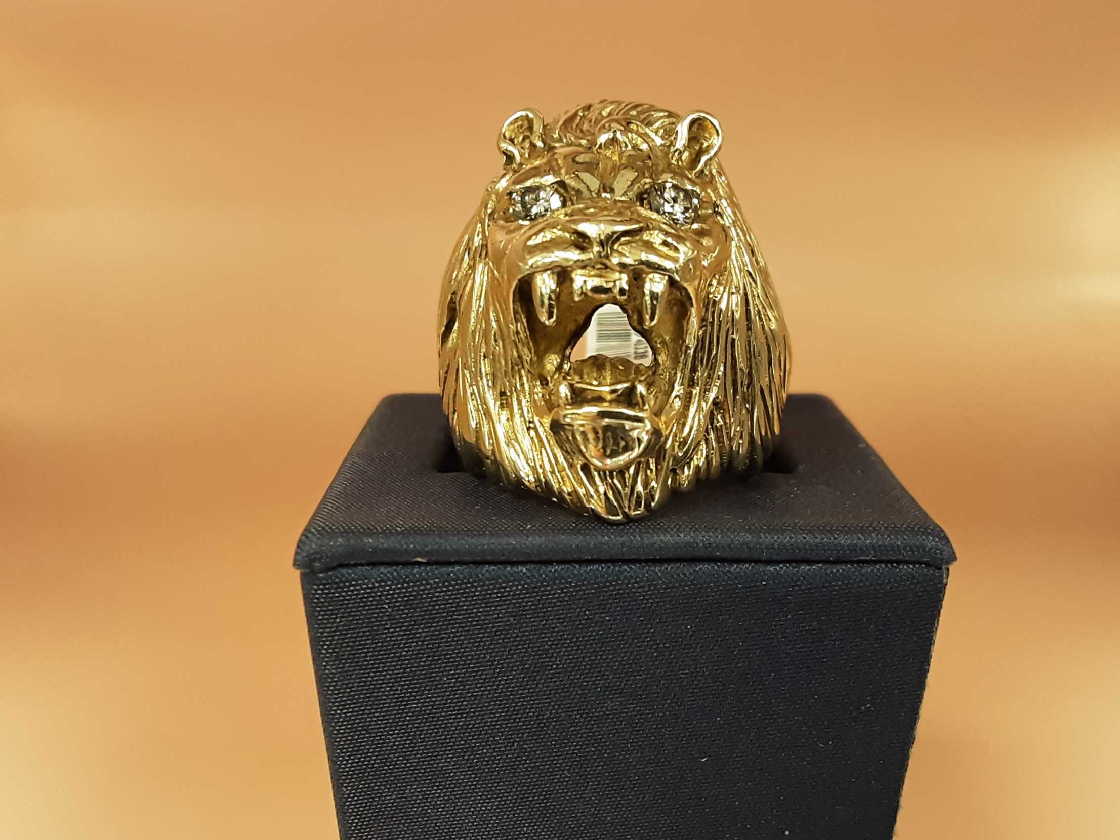 Men's Ring - Yellow Gold 14k (.585) 26 Grams Size 8 - Image 2