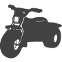 Rad Motor Radmission Brown 3 Wheeled Motorcycle