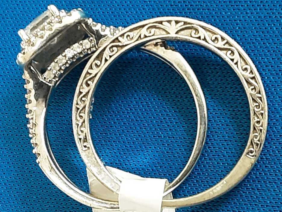 Ring - Engagement Set - Silver 6.3 grams Size 9 - Image 2