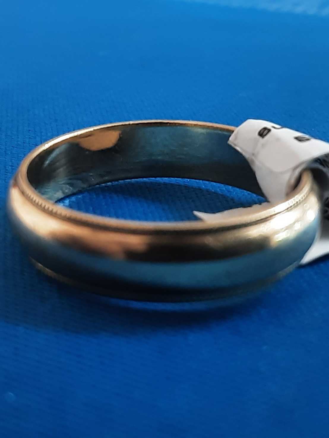 Ring - Wedding Band - Yellow Gold 14k (.585) 4.9 grams Size 9.5 - Image 2