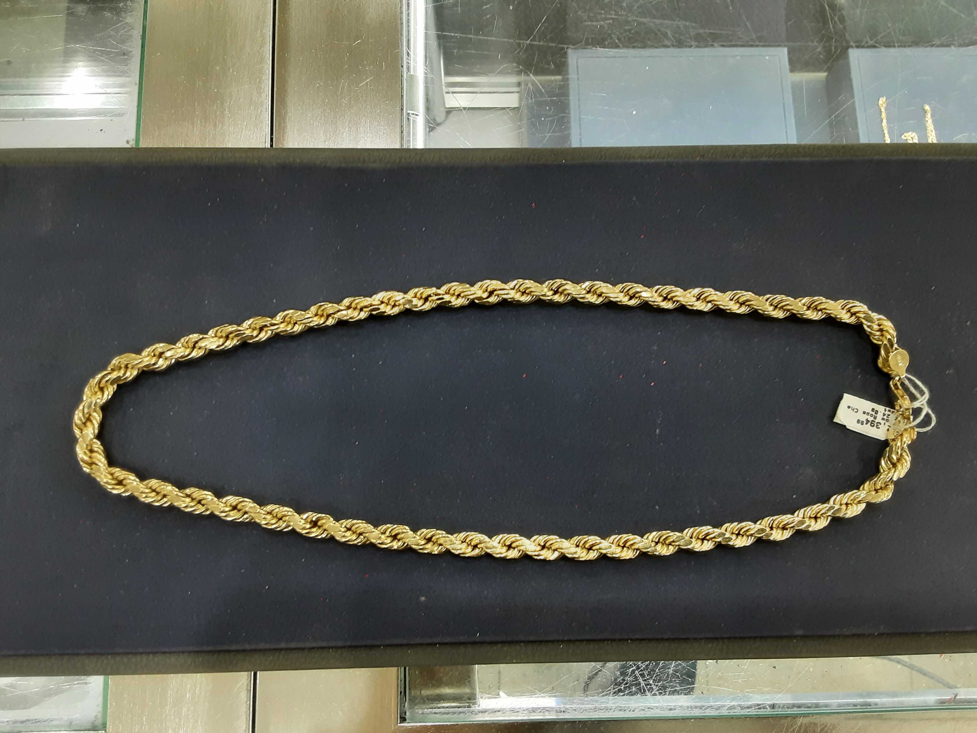 Rope Chain - Yellow Gold 10k (.417) 24 grams 11 inch - Image 2