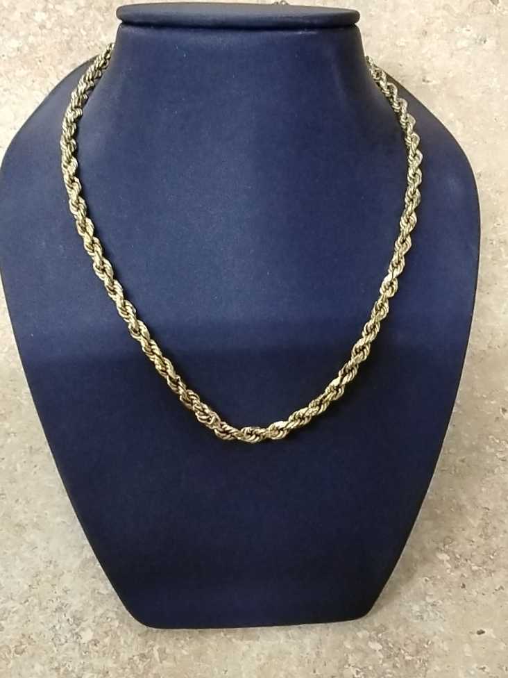 Rope Chain - Yellow Gold 10k (.417) 8.3 grams 10 inch