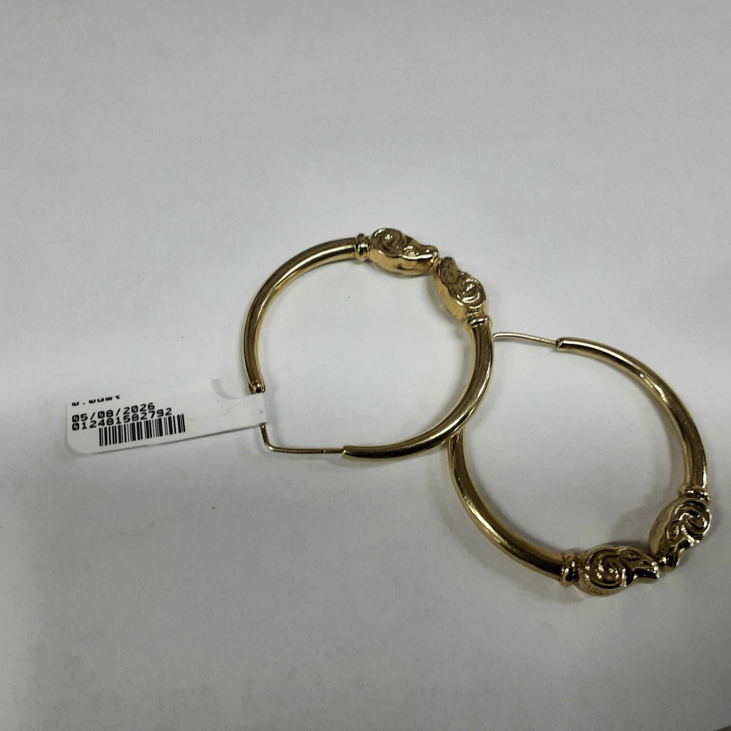 Shrimp Earrings - Yellow Gold 14k (.585) 10 grams
