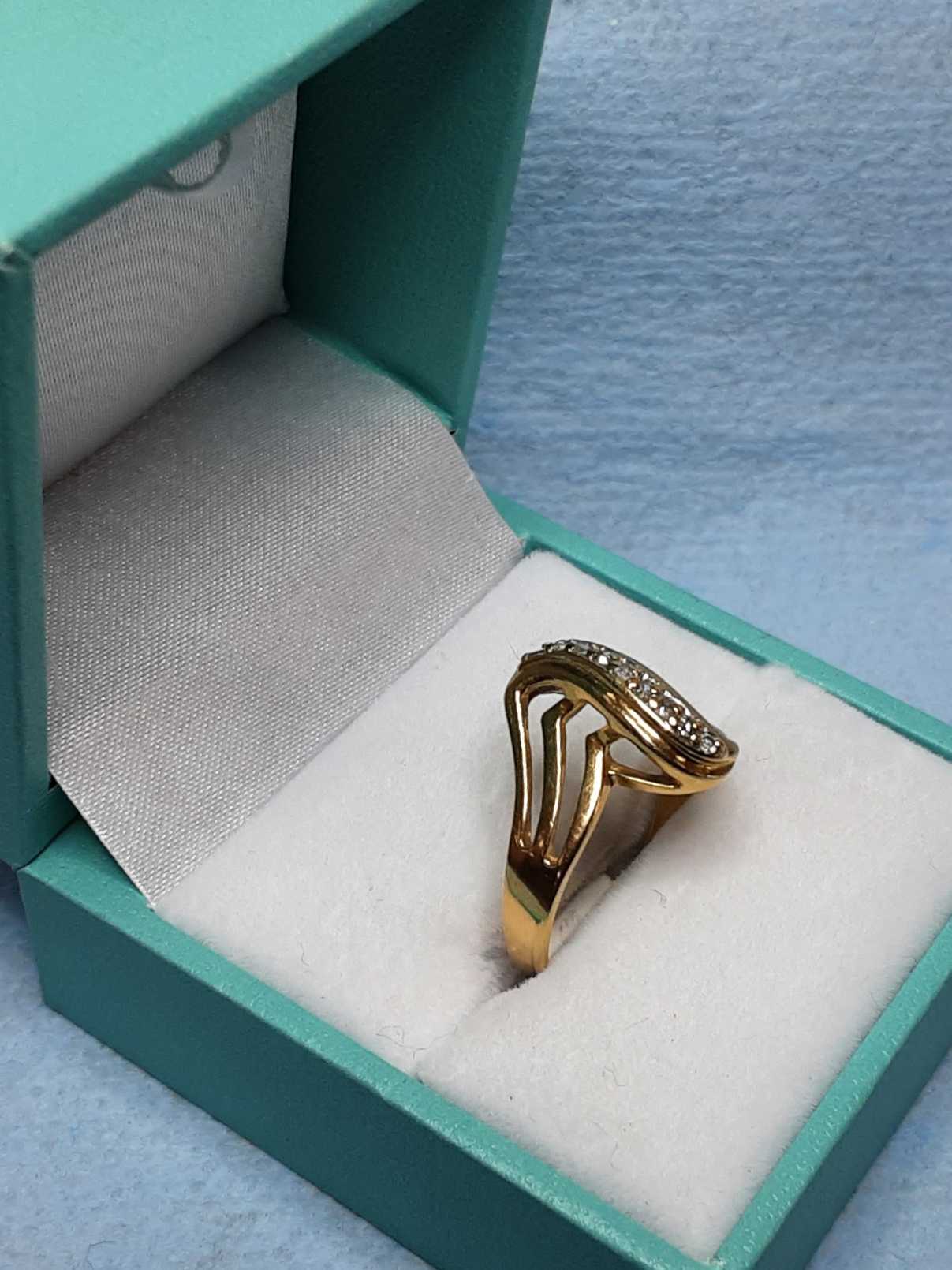 Women's Ring - Yellow Gold 14k (.585) 3.3 grams Size 8 - Image 2