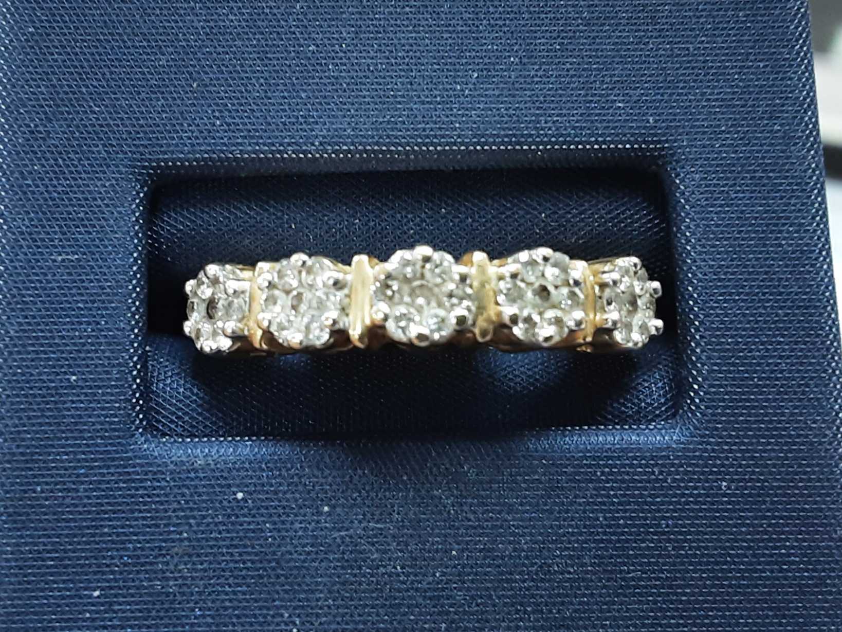 Women's Ring - Yellow Gold 14k (.585) 3.7 grams Size 20
